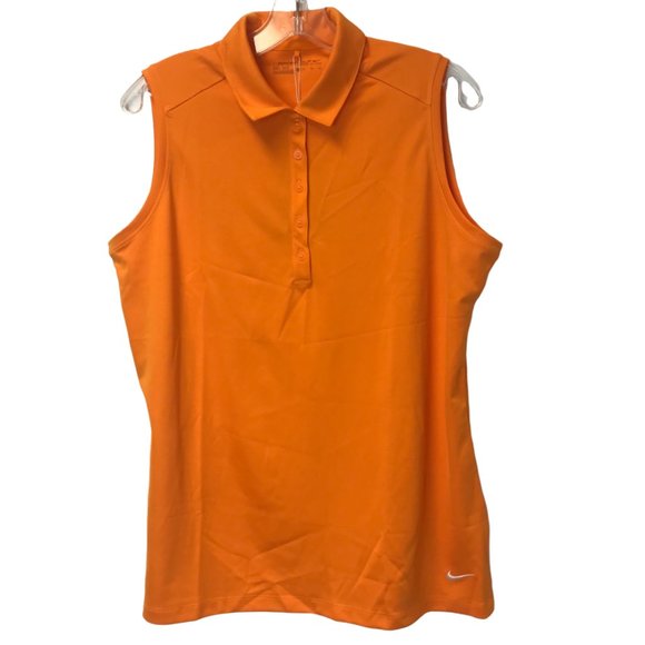 Nike Women's Victory Solid Sleeveless Polo (Size XL) - Picture 1 of 3